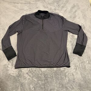 Nike Women’s Dri Fit Long Sleeve Pullover Gray Black‎ Geometric Size XL